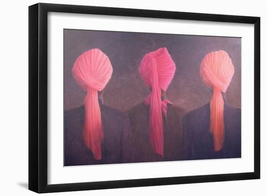 Turban Triptych-Lincoln Seligman-Framed Giclee Print