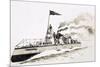 Turbinia, Steam-Powered Ship-John S. Smith-Mounted Giclee Print