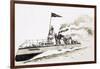 Turbinia, Steam-Powered Ship-John S. Smith-Framed Giclee Print