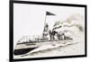 Turbinia, Steam-Powered Ship-John S. Smith-Framed Giclee Print