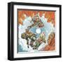 Turbo Wheelz Penetration-HR-FM-Framed Art Print