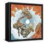 Turbo Wheelz Penetration-HR-FM-Framed Stretched Canvas