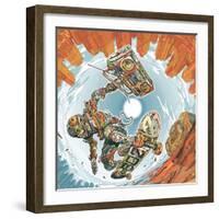 Turbo Wheelz Penetration-HR-FM-Framed Art Print