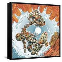 Turbo Wheelz Penetration-HR-FM-Framed Stretched Canvas