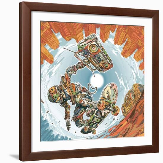 Turbo Wheelz Penetration-HR-FM-Framed Art Print