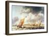 Turbulent Sea (Oil on Canvas)-Bonaventura Peeters-Framed Giclee Print