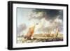 Turbulent Sea (Oil on Canvas)-Bonaventura Peeters-Framed Giclee Print