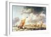 Turbulent Sea (Oil on Canvas)-Bonaventura Peeters-Framed Giclee Print