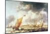 Turbulent Sea (Oil on Canvas)-Bonaventura Peeters-Mounted Giclee Print