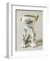 Tureen and Cooker with Floral Decorations, Ceramic-null-Framed Giclee Print