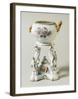 Tureen and Cooker with Floral Decorations, Ceramic-null-Framed Giclee Print