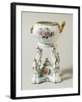 Tureen and Cooker with Floral Decorations, Ceramic-null-Framed Giclee Print