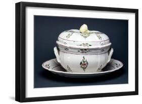 Tureen and Plate, 1770-1780-null-Framed Giclee Print
