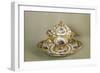 Tureen and Platter Decorated with Golden Raised Decoration-null-Framed Giclee Print