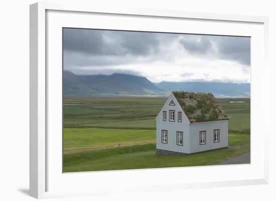 Turf House Glaumbaer, Lonesome House-Catharina Lux-Framed Photographic Print