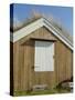 Turf Roofed Wooden Hut, Kvaloya Island, West of Tromso, Norway, Scandinavia-Gary Cook-Stretched Canvas