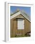 Turf Roofed Wooden Hut, Kvaloya Island, West of Tromso, Norway, Scandinavia-Gary Cook-Framed Photographic Print