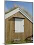 Turf Roofed Wooden Hut, Kvaloya Island, West of Tromso, Norway, Scandinavia-Gary Cook-Mounted Photographic Print