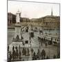 Turin (Italy), the Bridge and Square Victor-Emmanuel II with the Statue (1869), Circa 1890-Leon, Levy et Fils-Mounted Photographic Print