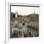 Turin (Italy), the Bridge and Square Victor-Emmanuel II with the Statue (1869), Circa 1890-Leon, Levy et Fils-Framed Photographic Print