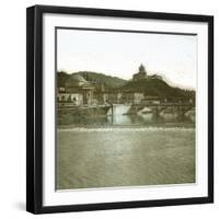 Turin (Italy), the Convent of Mount of the Capuchins and the Church Santa-Maria-Del-Monte (1583)-Leon, Levy et Fils-Framed Premium Photographic Print