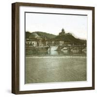 Turin (Italy), the Convent of Mount of the Capuchins and the Church Santa-Maria-Del-Monte (1583)-Leon, Levy et Fils-Framed Photographic Print