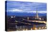 Turin, Piemonte, Italy. Cityscape from Monte Dei Cappuccini-Francesco Riccardo Iacomino-Stretched Canvas