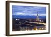 Turin, Piemonte, Italy. Cityscape from Monte Dei Cappuccini-Francesco Riccardo Iacomino-Framed Photographic Print