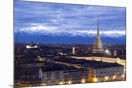 Turin, Piemonte, Italy. Cityscape from Monte Dei Cappuccini-Francesco Riccardo Iacomino-Mounted Photographic Print