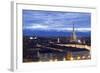 Turin, Piemonte, Italy. Cityscape from Monte Dei Cappuccini-Francesco Riccardo Iacomino-Framed Photographic Print