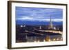 Turin, Piemonte, Italy. Cityscape from Monte Dei Cappuccini-Francesco Riccardo Iacomino-Framed Photographic Print