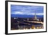 Turin, Piemonte, Italy. Cityscape from Monte Dei Cappuccini-Francesco Riccardo Iacomino-Framed Photographic Print