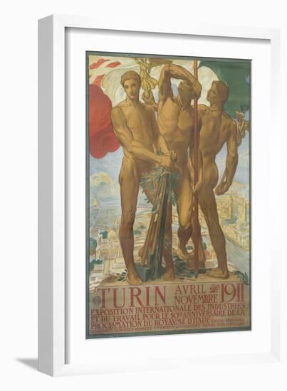 Turin Poster-Adolfo De Karolis-Framed Giclee Print