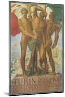 Turin Poster-Adolfo De Karolis-Mounted Giclee Print