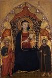Enthroned Madonna and Child with the Apostle Jacob the Elder and St. Ranieri, C.1410-20-Turino Vanni-Framed Stretched Canvas
