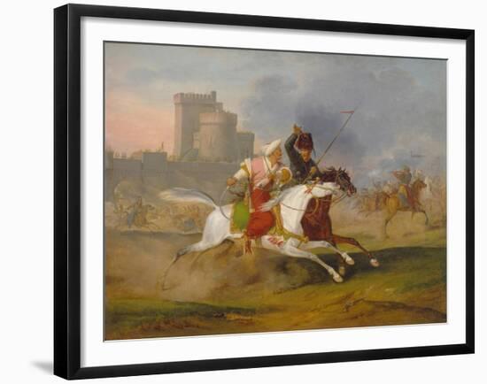Turk and Cossack, 1809-Horace Vernet-Framed Giclee Print