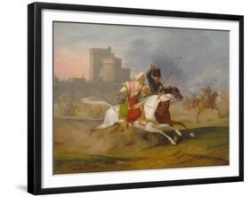 Turk and Cossack, 1809-Horace Vernet-Framed Giclee Print