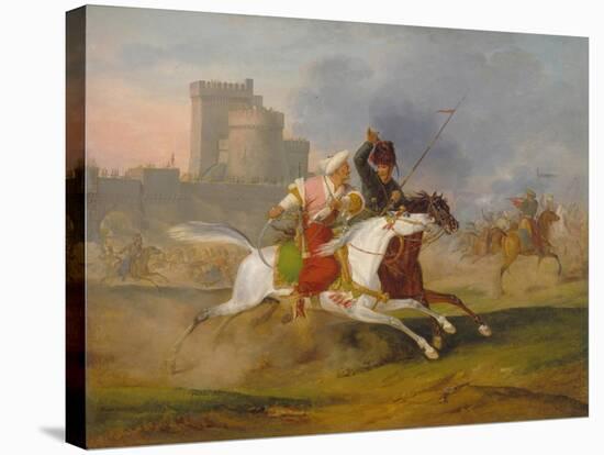 Turk and Cossack, 1809-Horace Vernet-Stretched Canvas