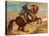 Turk Mounted on Chestnut Coloured Horse, C. 1810-Theodore Gericault-Stretched Canvas