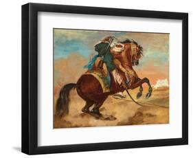 Turk Mounted on Chestnut Coloured Horse, C. 1810-Theodore Gericault-Framed Premium Giclee Print
