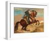 Turk Mounted on Chestnut Coloured Horse, C. 1810-Theodore Gericault-Framed Premium Giclee Print