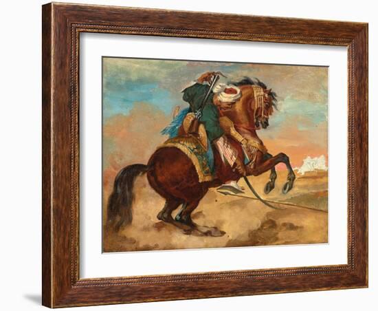 Turk Mounted on Chestnut Coloured Horse, C. 1810-Theodore Gericault-Framed Giclee Print