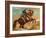 Turk Mounted on Chestnut Coloured Horse, C. 1810-Theodore Gericault-Framed Giclee Print