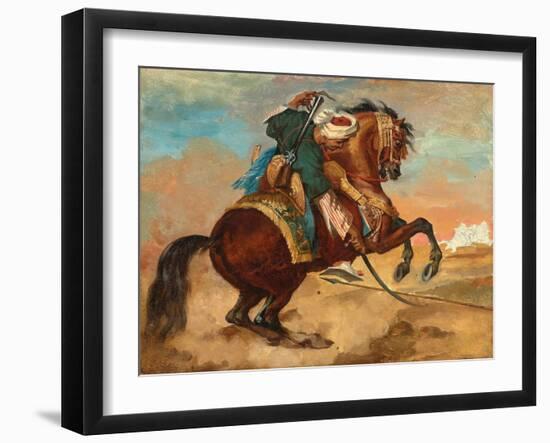 Turk Mounted on Chestnut Coloured Horse, C. 1810-Theodore Gericault-Framed Giclee Print