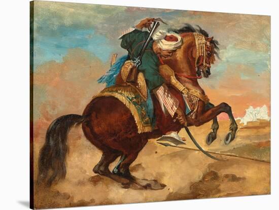 Turk Mounted on Chestnut Coloured Horse, C. 1810-Theodore Gericault-Stretched Canvas