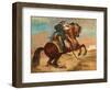 Turk Mounted on Chestnut Coloured Horse, C. 1810-Theodore Gericault-Framed Giclee Print