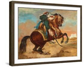 Turk Mounted on Chestnut Coloured Horse, C. 1810-Theodore Gericault-Framed Giclee Print