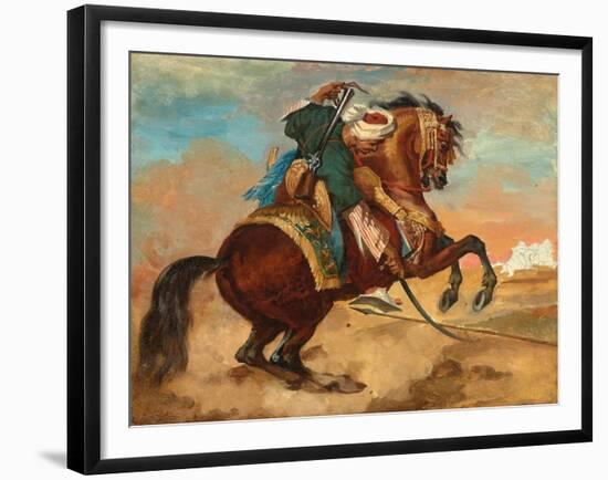 Turk Mounted on Chestnut Coloured Horse, C. 1810-Theodore Gericault-Framed Giclee Print