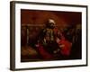 Turk Smoking Sitting on a Sofa, c.1825-Eugene Delacroix-Framed Giclee Print