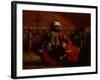 Turk Smoking Sitting on a Sofa, c.1825-Eugene Delacroix-Framed Giclee Print